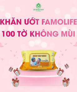 Khăn ướt Famolife 100 tờ không mùi